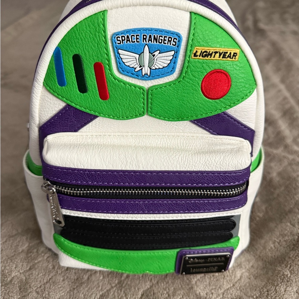 Loungefly Space Ranger Backpack - Green, Purple, White